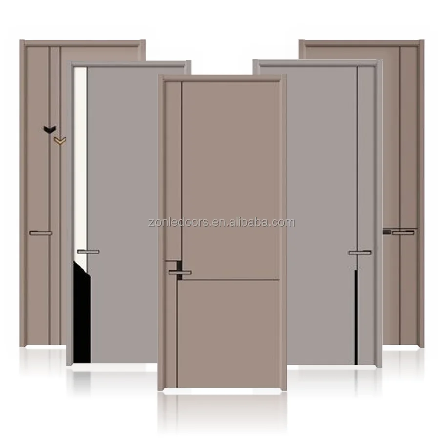 China Supplier Wholesale Latest Design Wooden Door Interior Door Room Door For House With Smart Lock