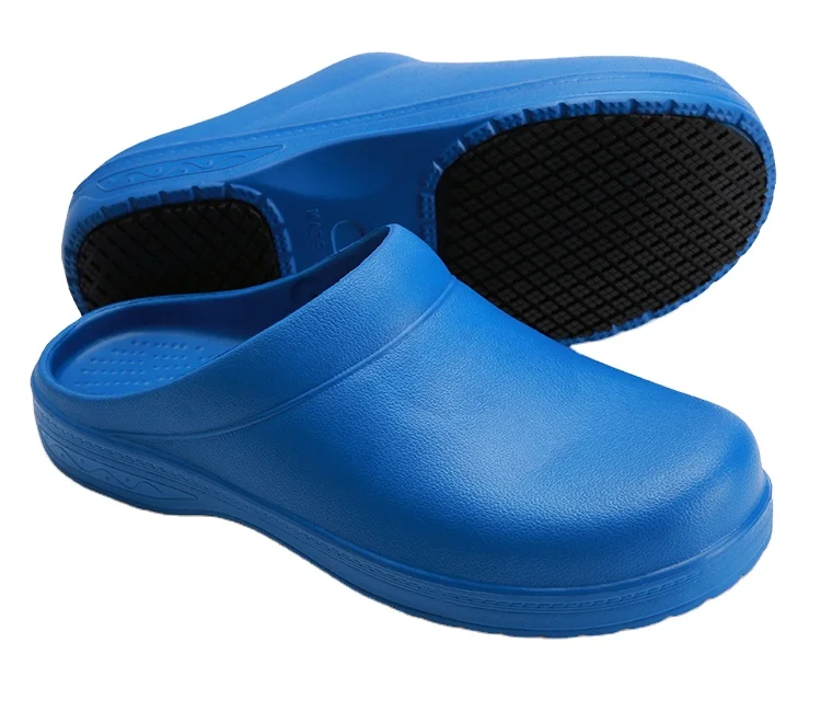 Wholesale Safety Slip Resistant Shoes EVA Lightweight Garden Working Kitchen Chef Nurse Shoes