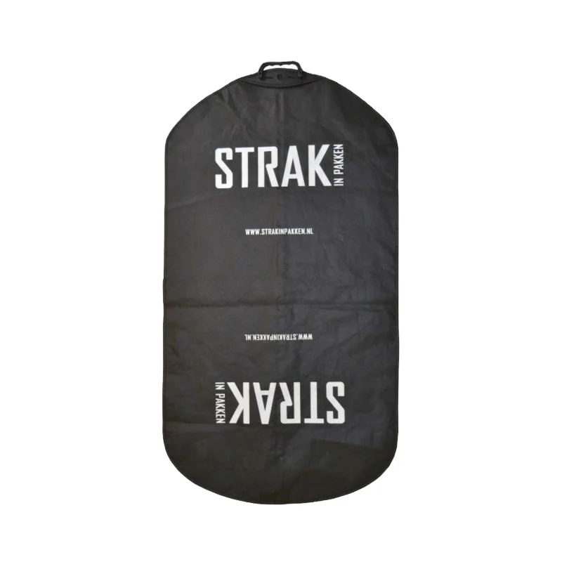 
Custom business clothing men suits garment bags zipper suit fold up suit bag 