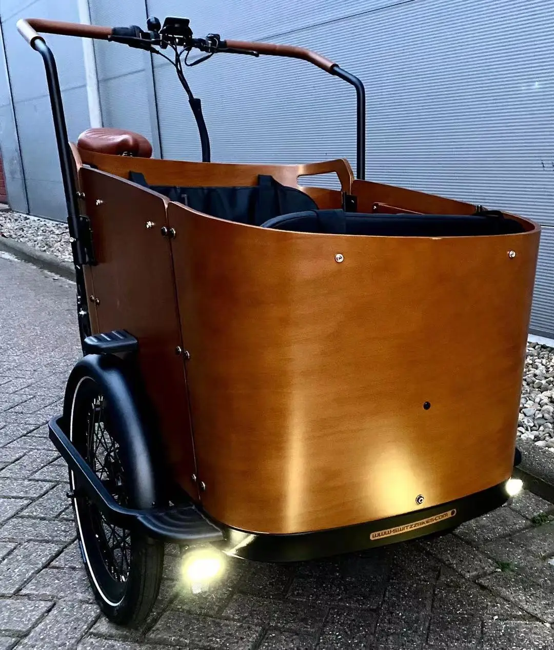 China e Bike Long tail Cargo Three Wheel Recumbent Bike high quality full suspension mid drive electric fat