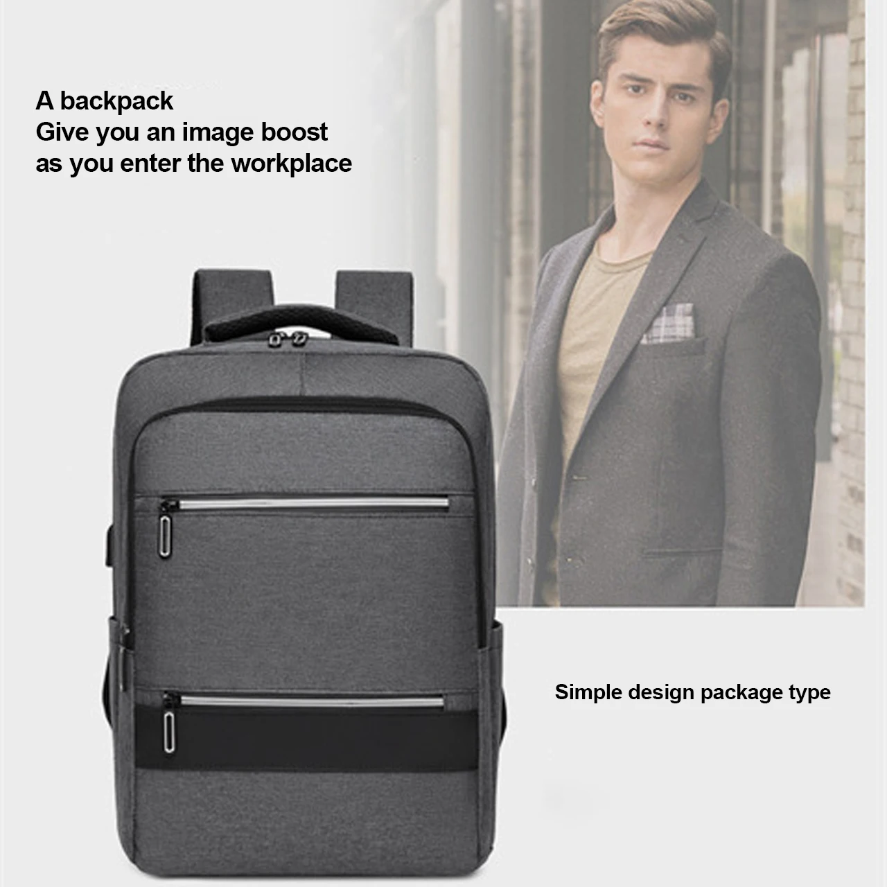 Fashion Laptop Backpack Oxford Schoolbags for Men Fashion Business Travel Bags Portable Computer Rucksack School Student Bags