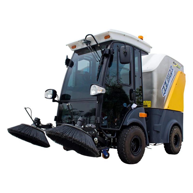 Baiyi-JS1450 Small Electric Vacuum Street Cleaning Machine Auto Dumping Road Sweeper