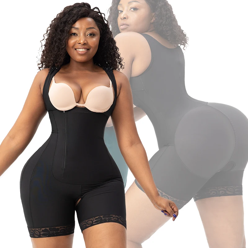 High Waist Trainer Body Shaper Panties Hip Enhancer Butt Lifter Faja Short Sexy Lace Shaperwear Fajas Shorts For Women