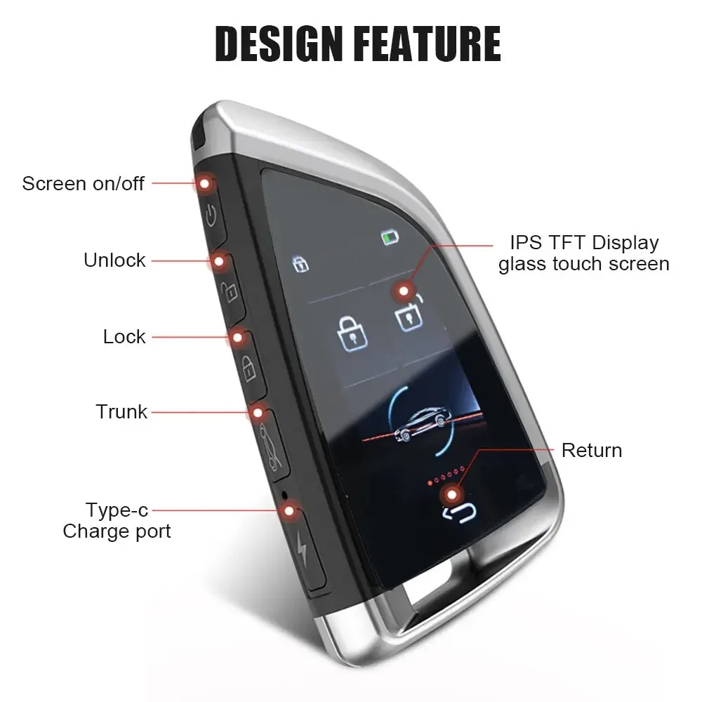 Most Popular Universal LCD Display Car Key Upgrade Smart Remote Control Keyless for B-MW Vehicle Keys
