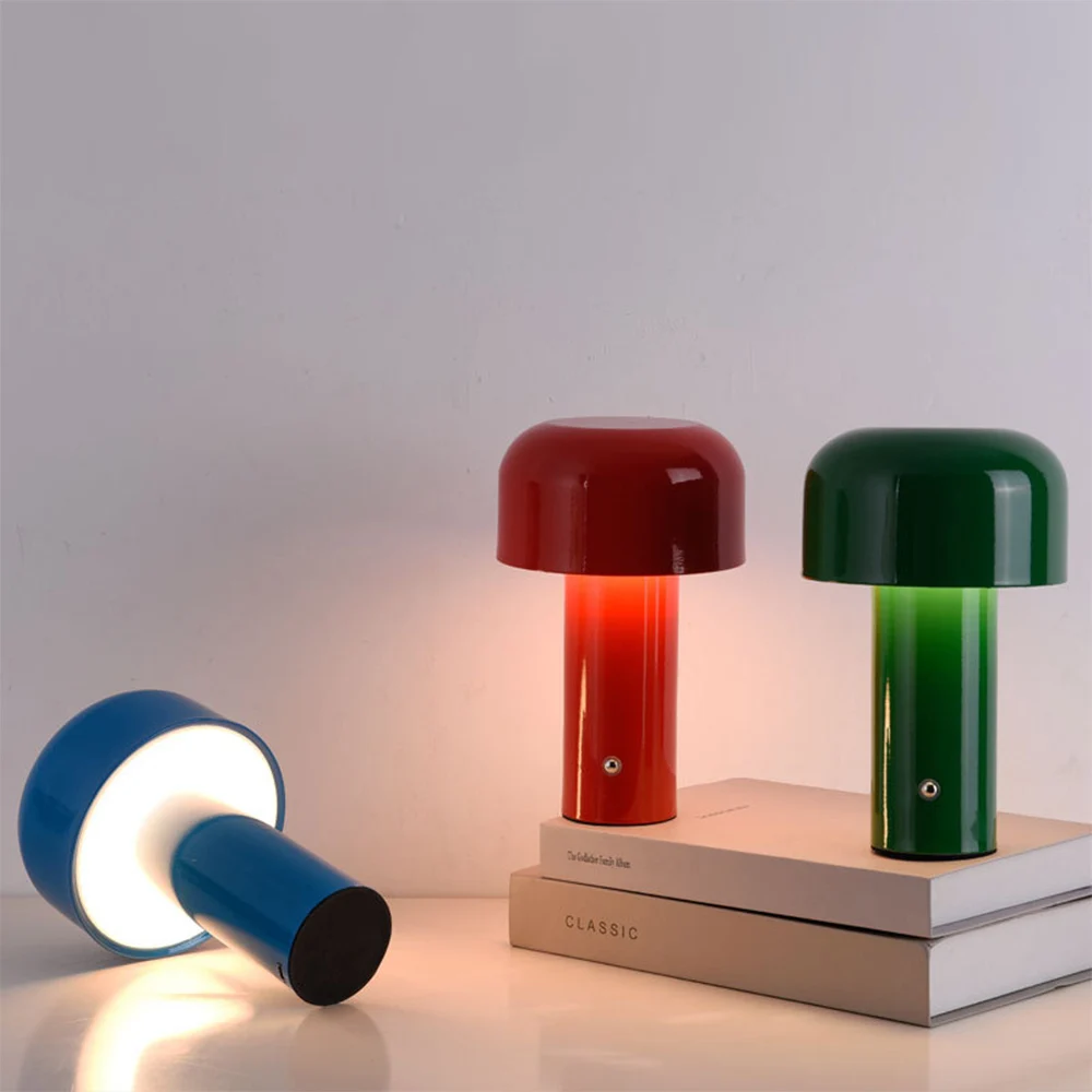 Modern Minimalist Nordic Rechargeable Net Red Mushroom Night Light Mushroom Table Lamp