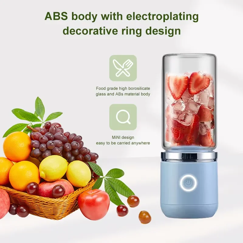 Customized Rechargeable Mini Home Milkshake Electric Small Usb Blender Machine Orange Fruit Portable Juicer Bottle
