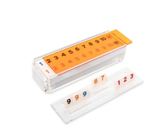 Элегантная акриловая игра Rummikub персональная пользовательская цветная Lucite Rumi Cube с семьей