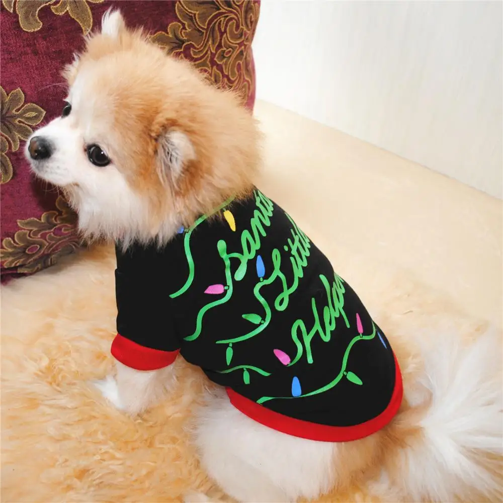 18 inch 100% cotton dog clothes fashion pet t-shirt