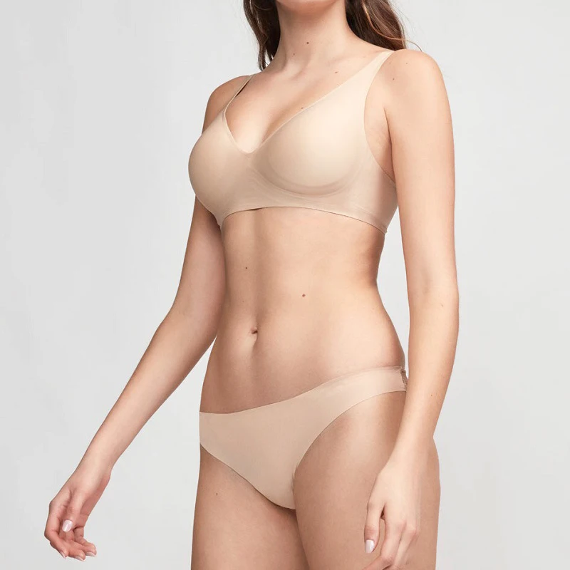 plus size custom girl low wairt seamless bra and briefs thong sexy ladies underwear set