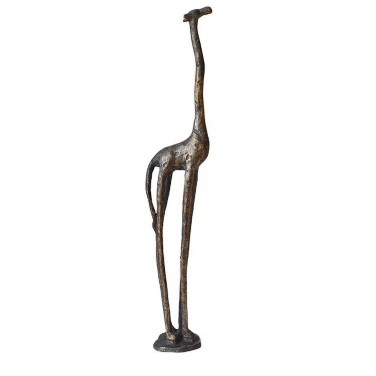 Cast iron  bronze giraffe statue metal giraffe sculpture