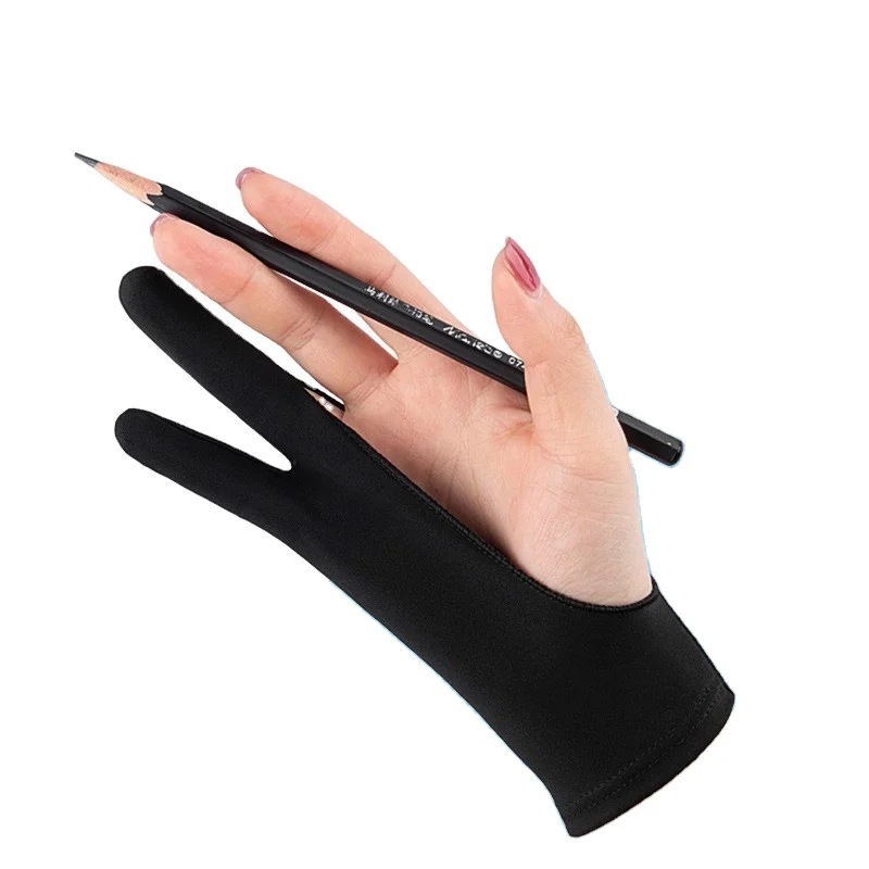 High elasticity Double layer anti accidental touch painting Writing sketching drawing gloves