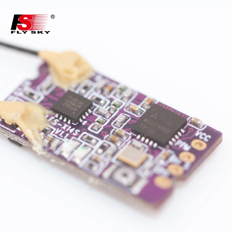 FlySky FS-X14S приемник 2 4 ГГц 14CH PPM i-BUS с помощью которого можно принимать S.BUS выходных сигналов для FS-I6 NV14 FS-I6X FS-i4 FS-I4X передатчик
