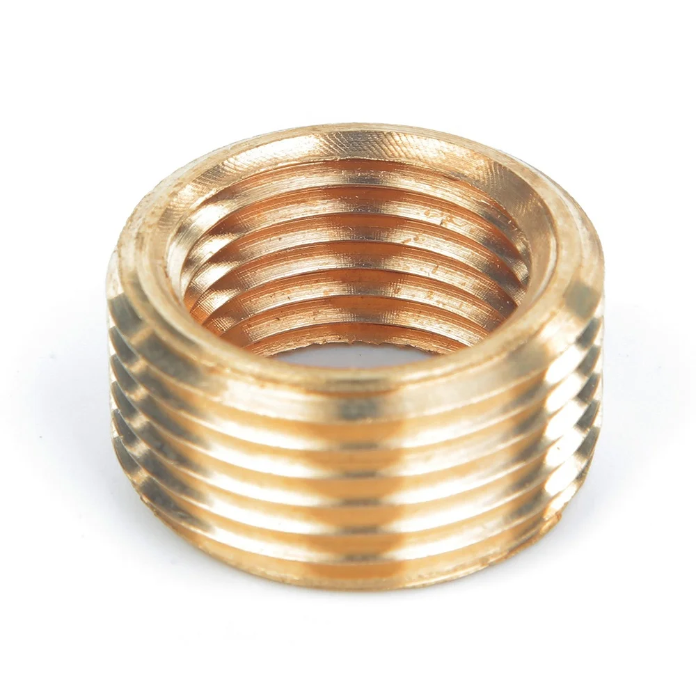 Brass Pipe Inter and outer threaded brass insert into a graphite hole
