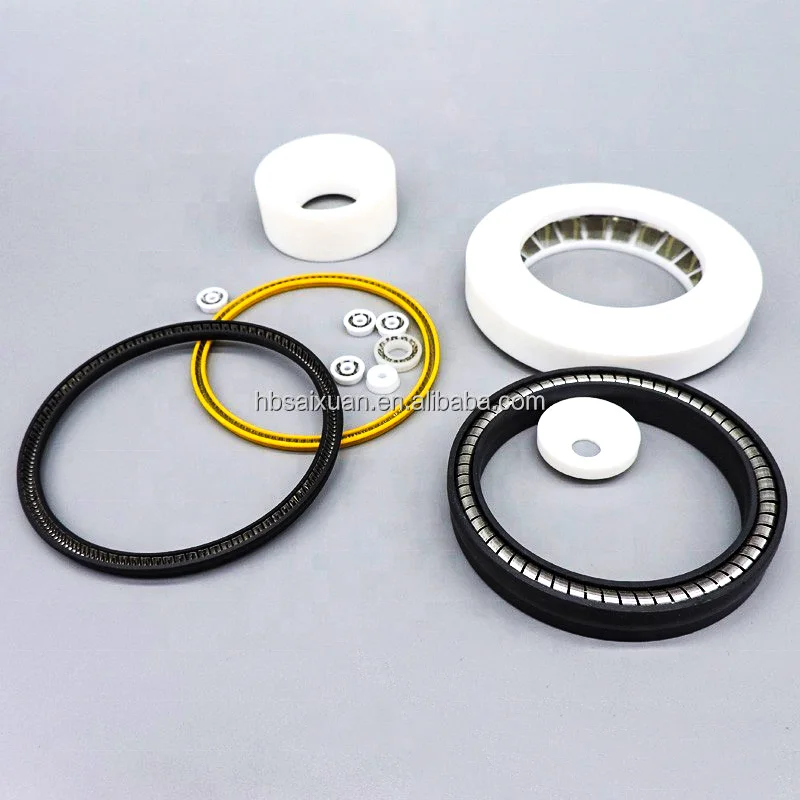 Carbon Fiber Filled Ptfe spring loaded lip seal white spring engernized seal