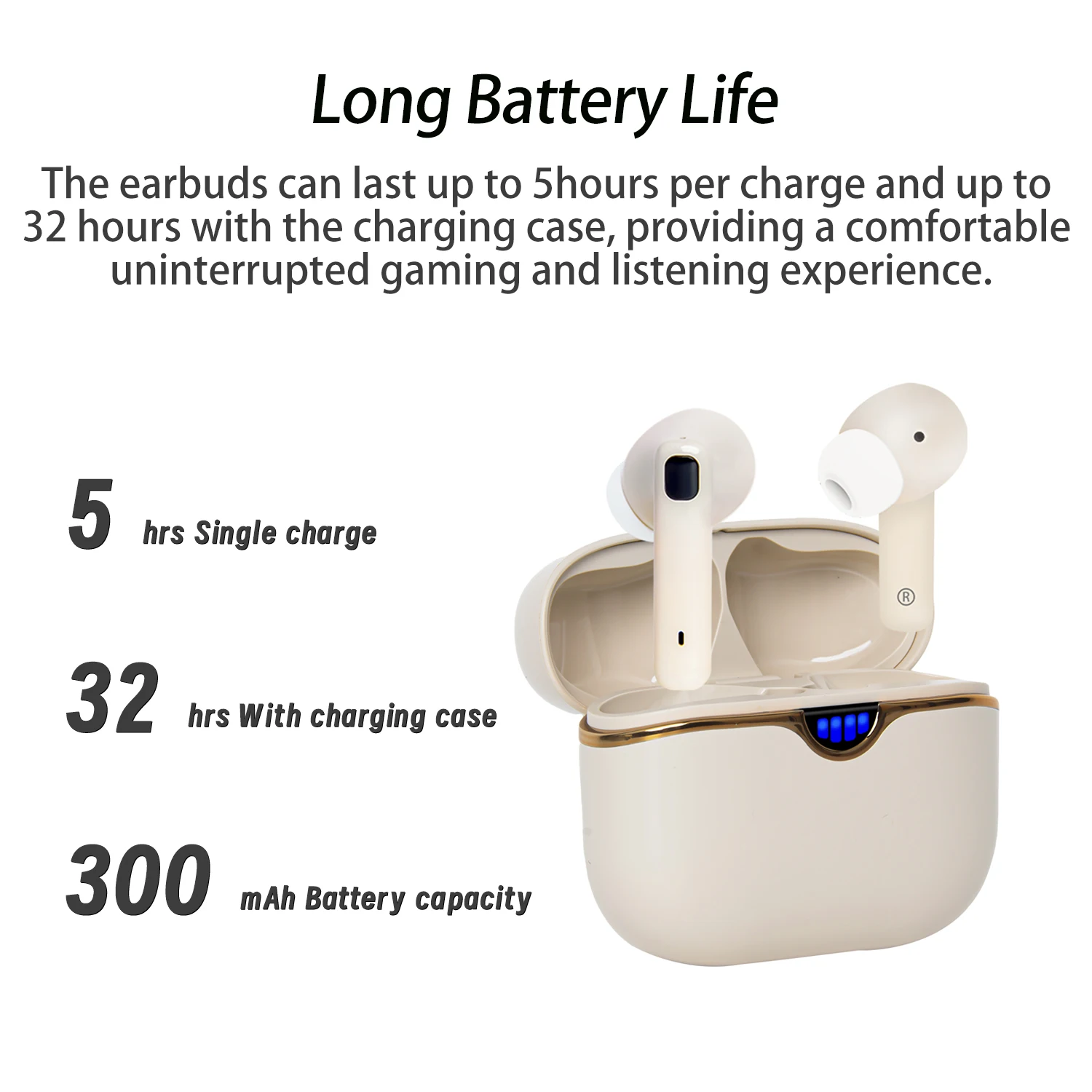 Stereo Mini TWS Gaming Smart waterproof headset Game Earphone Headphones Wireless sport Earbuds