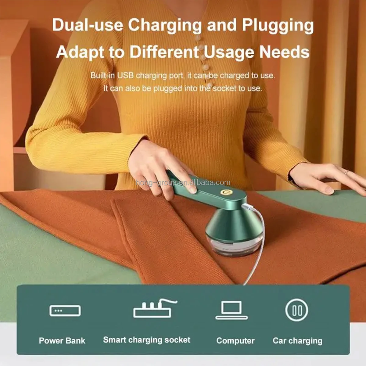 Portable Electric Fabric Hairball Pill Sweater Clothes Lint Remover