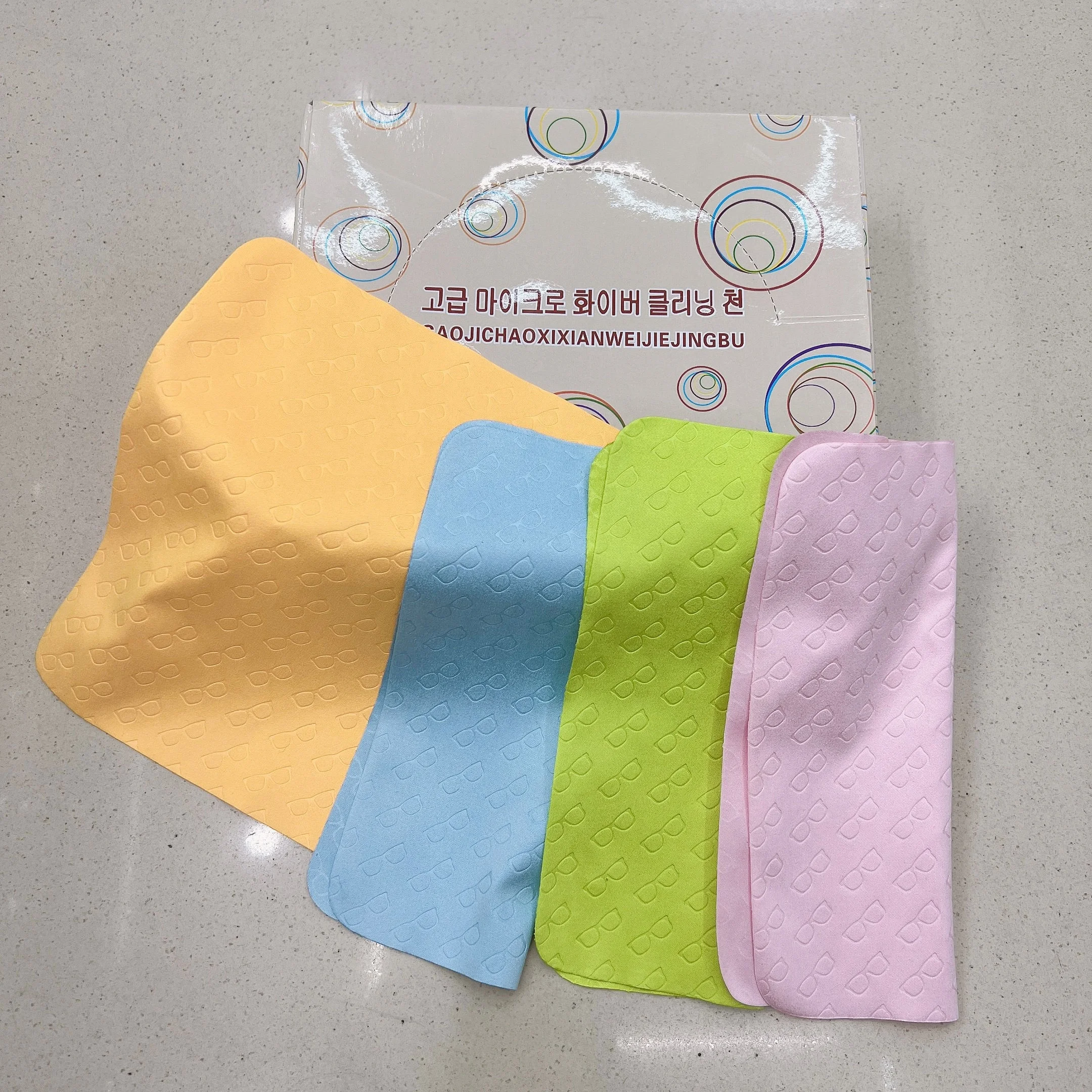 Bulk Microfiber Glasses Logo Print Eyeglasses Textile Sunglasses Cleaning Cloth