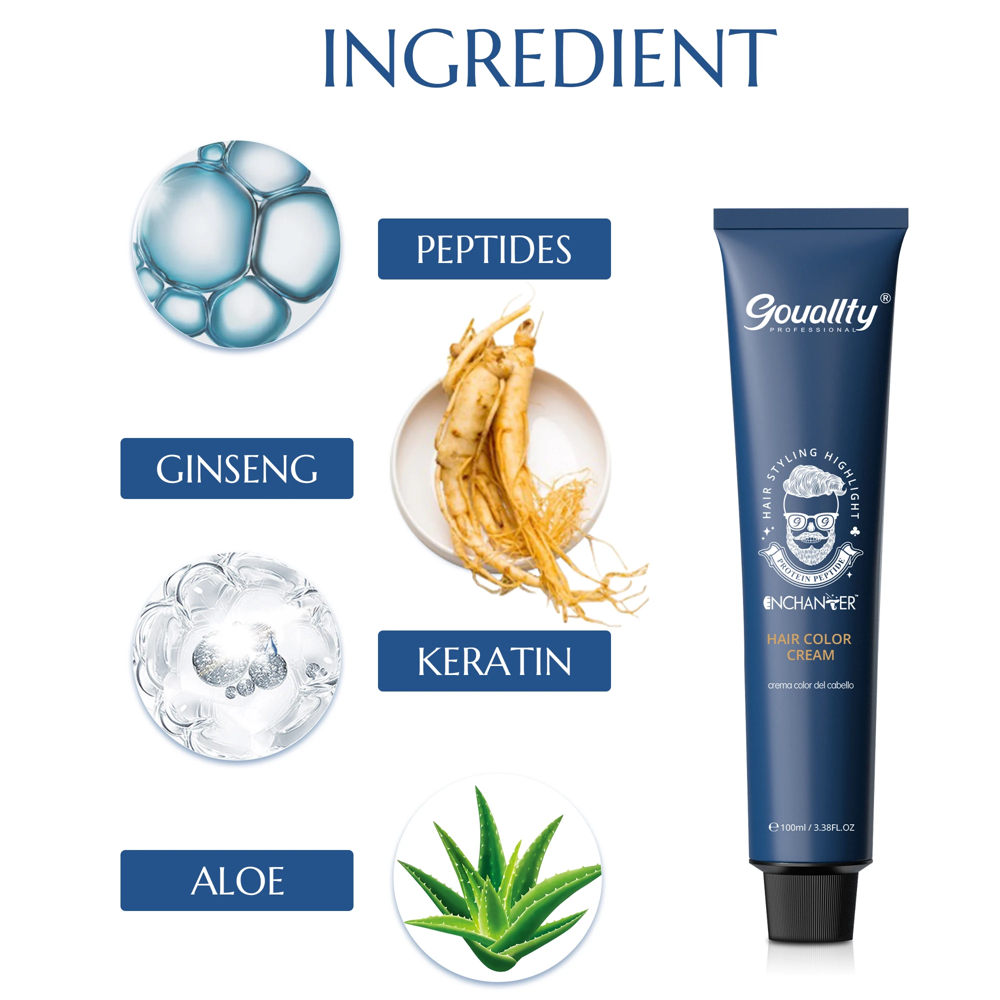 Permnanet Hair Dye Color Cream For Professional Salon