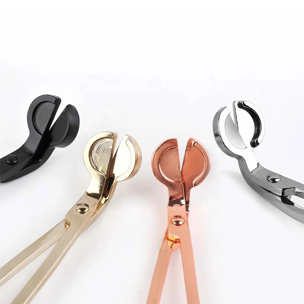 Wholesale Metal candle snuffer Wick Trimmer Candle Cutter Stainless Steel Wick Scissor Candle Tool