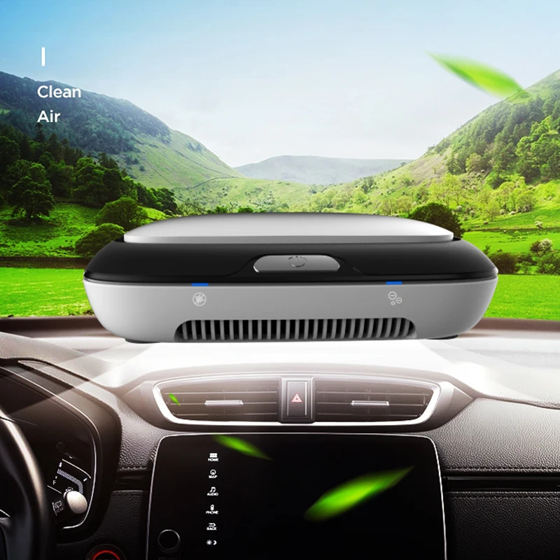 2022 High Quality intelligent Negative ion generator Air Cleaner Usb Composite filter Desktop Car Air Purifier