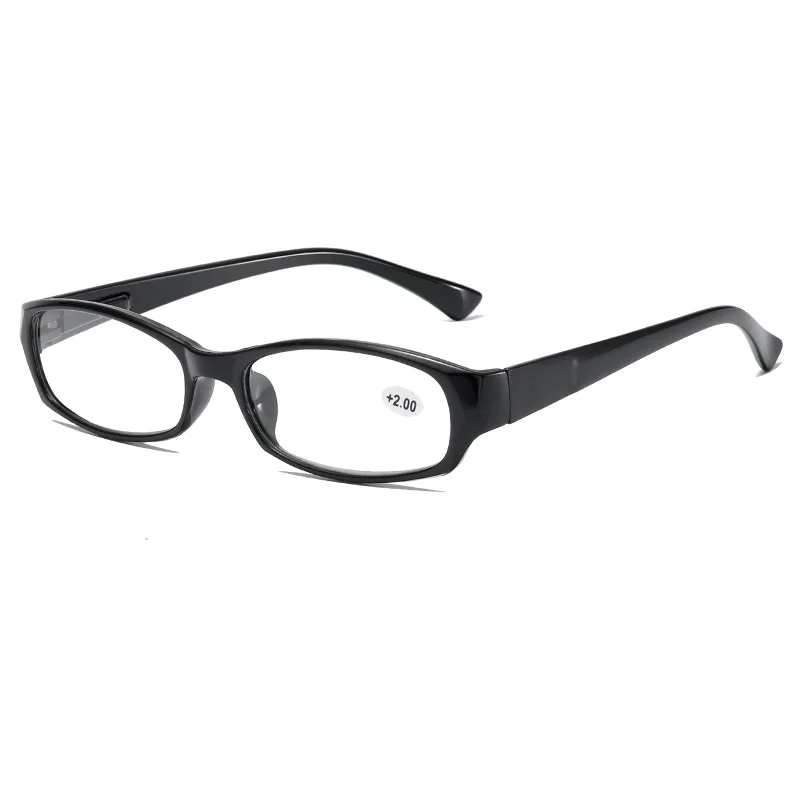 2023 New Classic Cheap Portable Small Plastic Black Classic  Reading Glasses with Comfort Spring Hinges for Women and Men