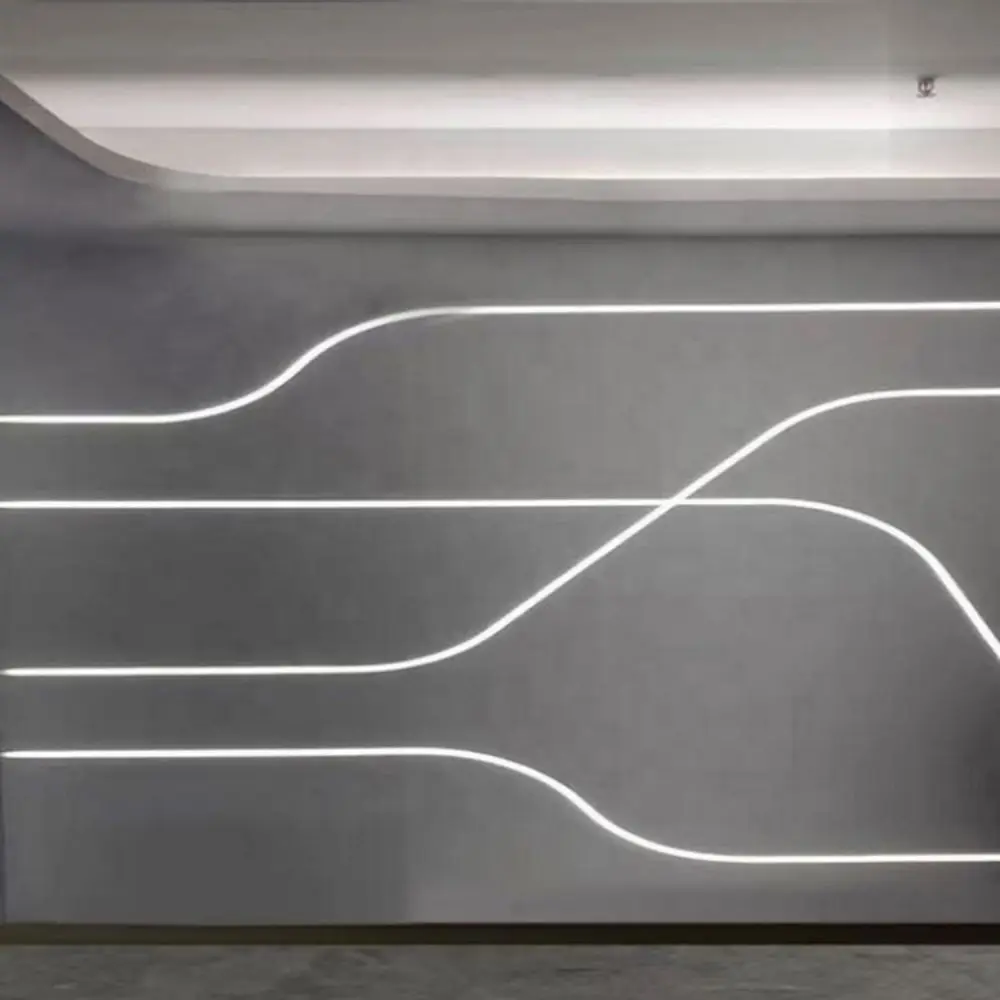 17.7mm * 6.6mm  Bendable LED Aluminium Profile Channel for Flexible LED Strip Profile Light