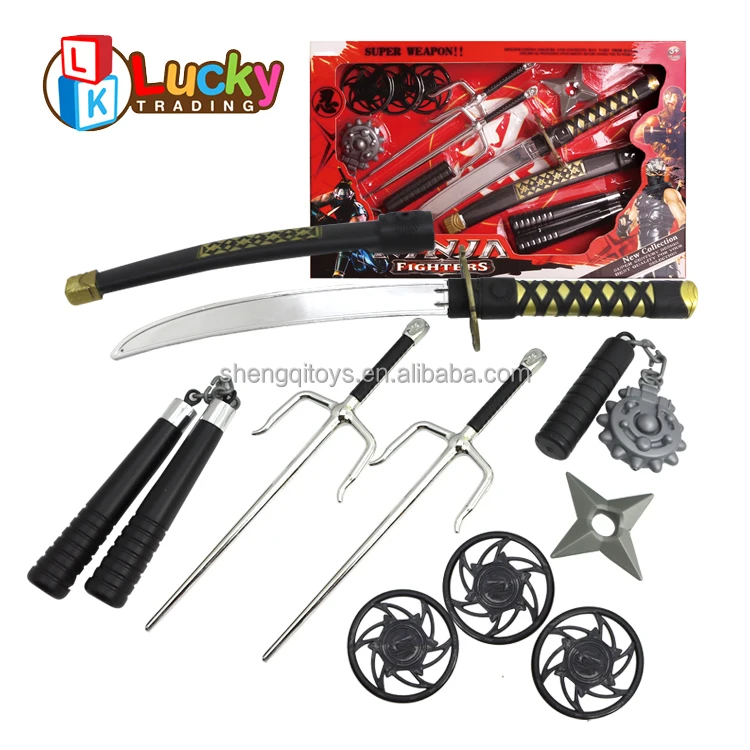 Lucky Toys Halloween Japanese  Toy Knife Bow Set Weapons Stage Darts Props