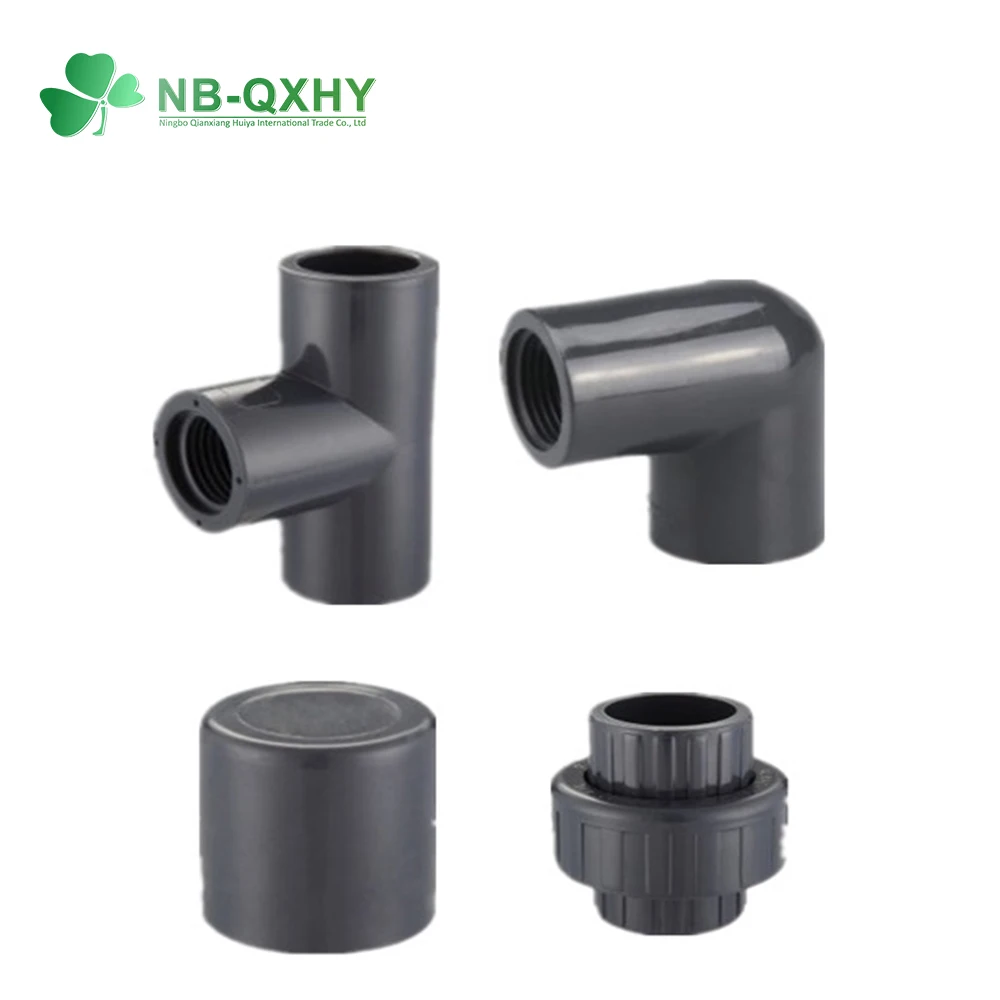 Factory Direct PVC Pipe Fittings High Pressure ASTM Standard Elbow Tee Cross Coupling Bushing Sch80 UPVC Fitting