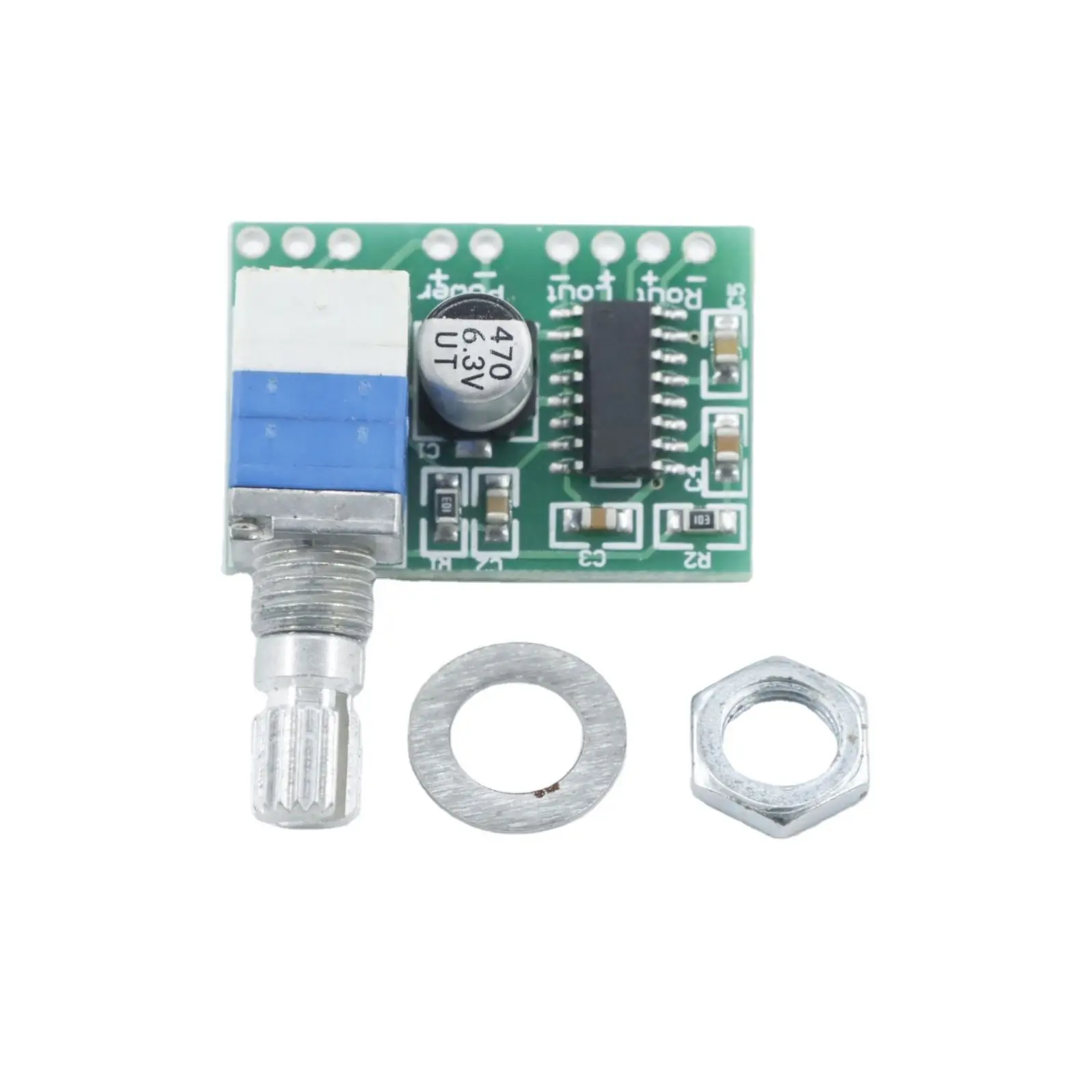 RX Super Mini PAM8403 IC  5V 2 Channel USB Digital Audio Amplifier Board Module 2 * 3W Volume Control with Potentiometer Switch