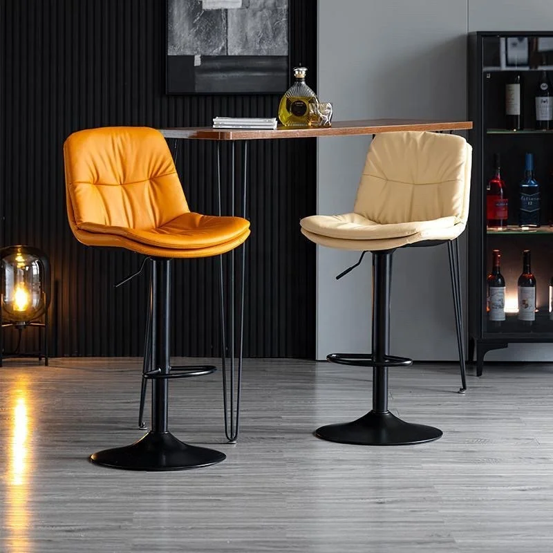 Nordic bar Chair Home Modern Simple Back Light Luxury bar Chair Can Be Raised and Lowered Rotary bar Chair
