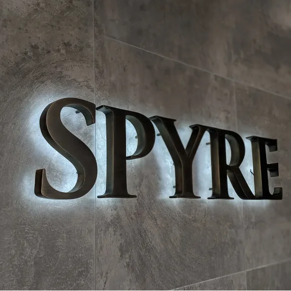 Yijiao Custom Signage Services Acrylic Halo Illuminated Sign Backlit 3D LED Acrylic Signs For Billboards Signage