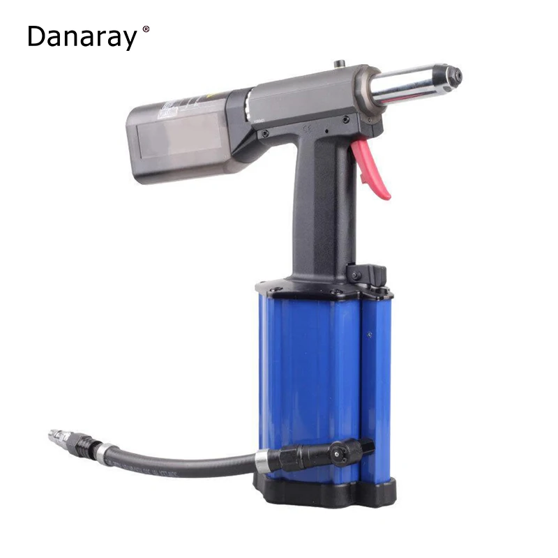 Auto Self-Priming Stainless Steel Blind Rivets Pull Riveting Gun Pneumatic Riveter with Collection Bottle
