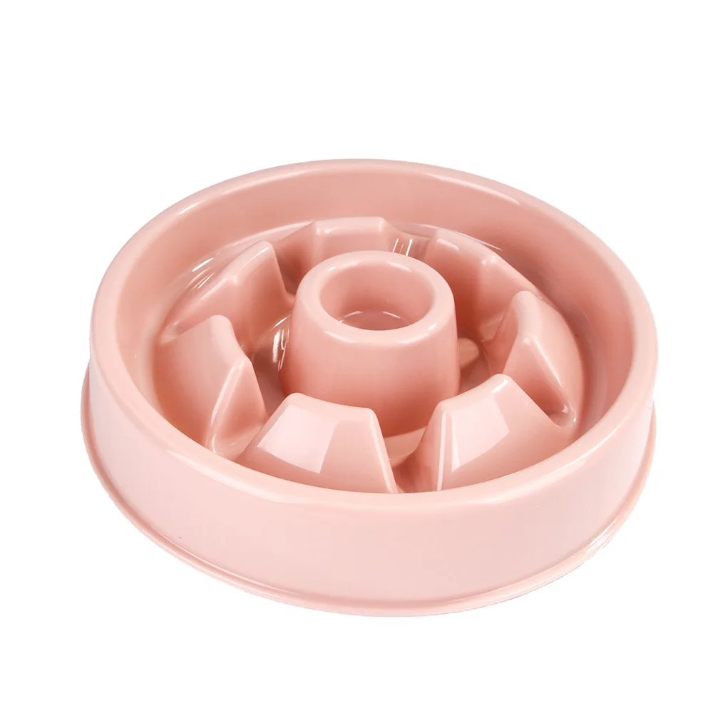 plastic slow eating bowl for the dogs cats food durable gift for your pets