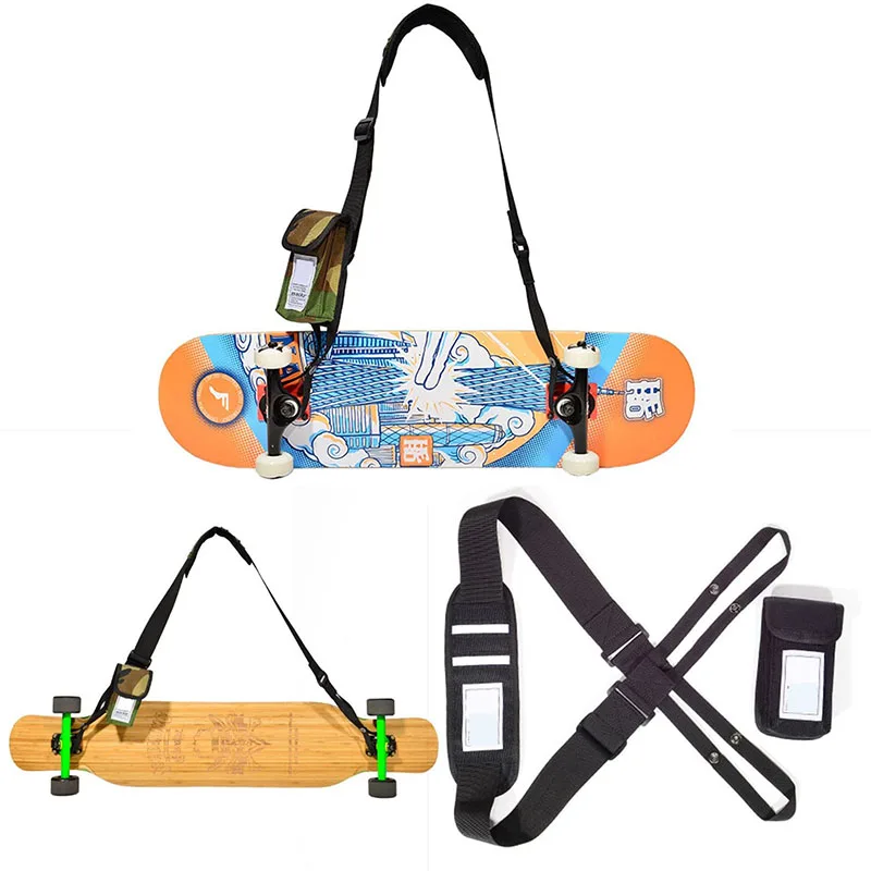 Adjustable Shoulder Two Pocket Universal Skateboard Bag for Longboard Electronic
