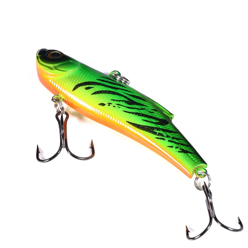 7CM 18G 6 Hard Plastic VI Fishing Lure Artificial Hard Bait