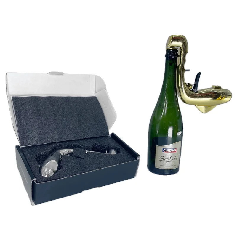Custom Metal Alloy Painted black gold silver Champagne Wine Sprayer Pistol Beer Bottle Spray gun