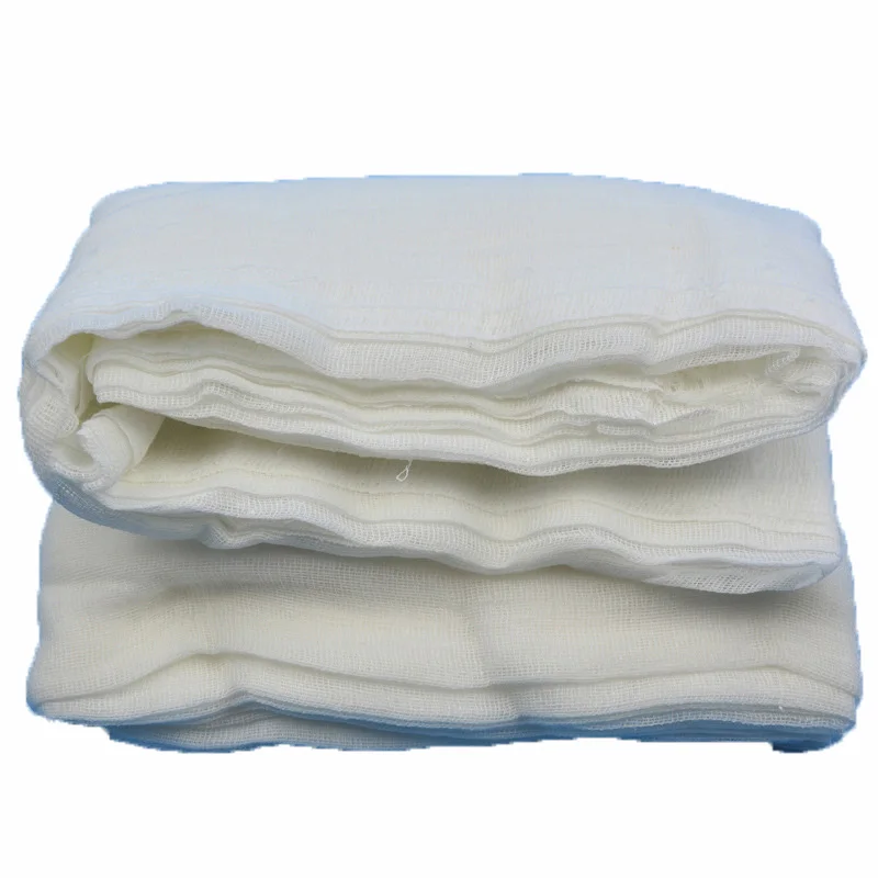
100%cotton absorbent medical surgical bleached zigzag pillow gauze pieces 2inches gauze roll 