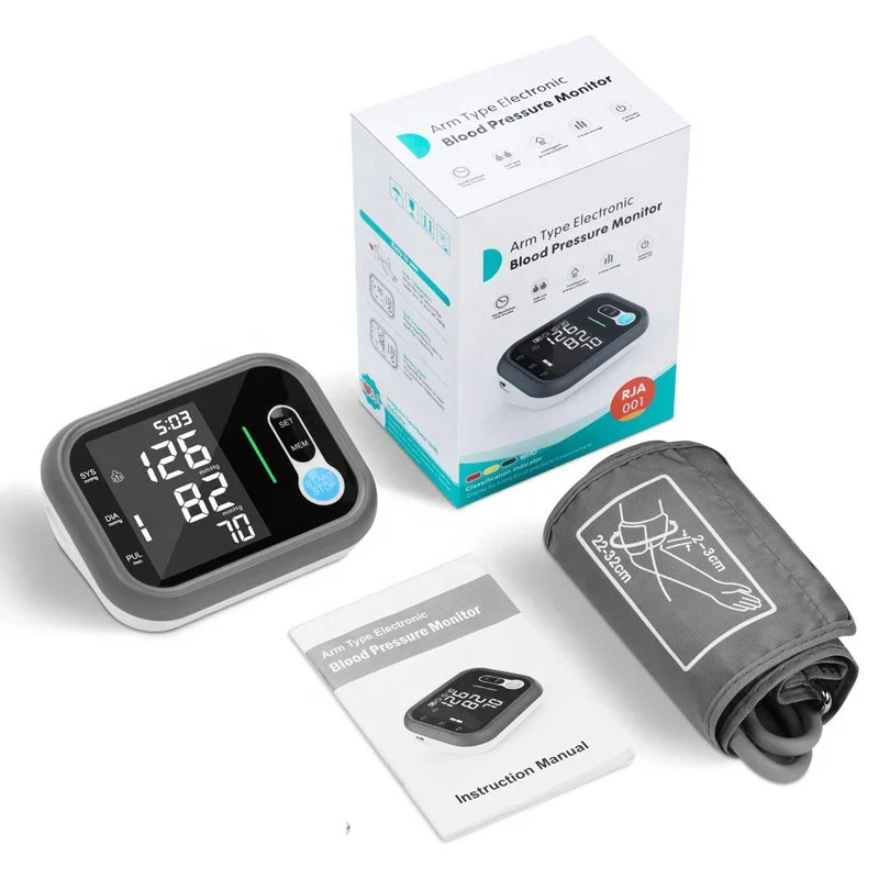 CE ISO Approved Medical Sphygmomanometer Digital Arm Portable Blood Pressure Monitor for Home and Clinic