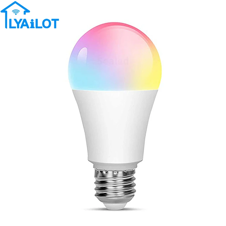 Cheap wholesale Smart E27 Wifi Control RGB White Smart LYAILOT LED Bulb 9W smart wifi bulb
