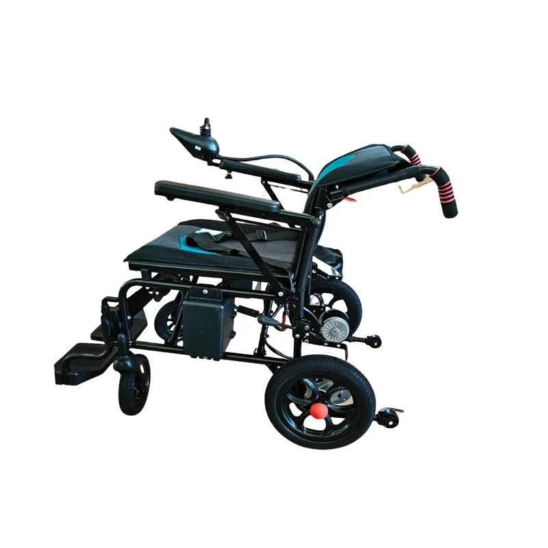Lightweight Carbon Steel Frame Electric Wheelchair Newest Foldable Design for Elderly Disabled Mobility Aid