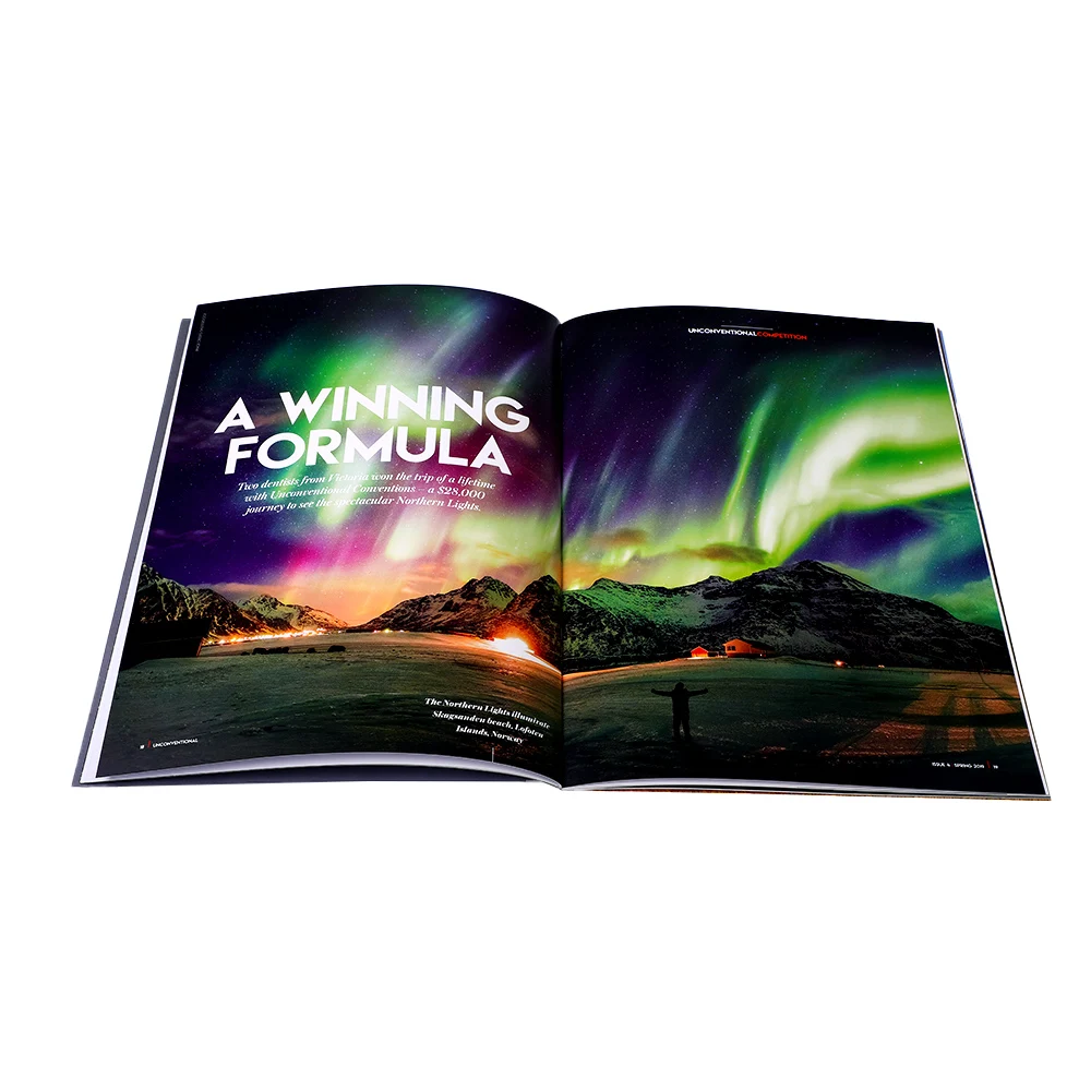 Cheap full color luxury China printing service custom magazine