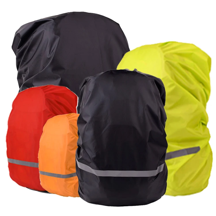 High Visibility high vis Polyester Reflective Bag Rain Cover Waterproof Backpack Cover For Hiking Running