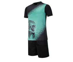 Youth Kids Football Jerseys Sets Child Football Shirts Sport Kit Clothing Uniforms Soccer Training Suits Print Custom Write