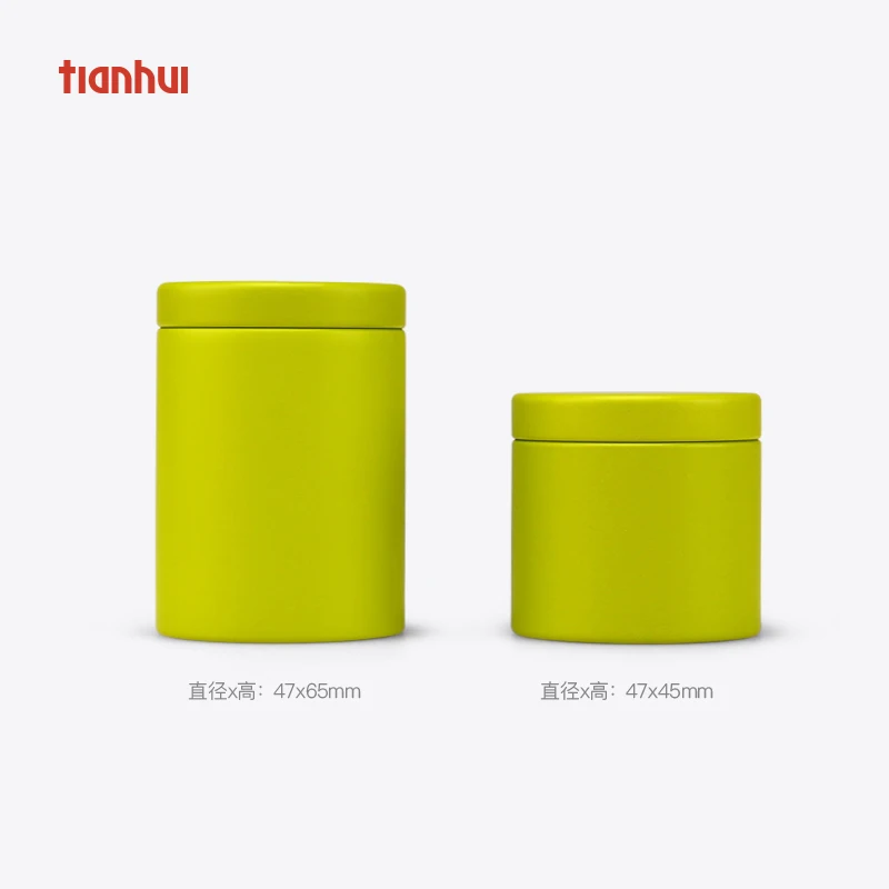 Tianhui Eco-Friendly Small Tobacco Can Mini Candy Canister Tea Tin Can Packaging Tobacco Tin Can