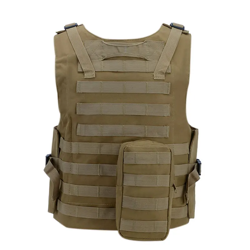 FULIYA Durable Camping Tactical Equipment Vest for Training Functional Sport Tactical Vest Outdoor