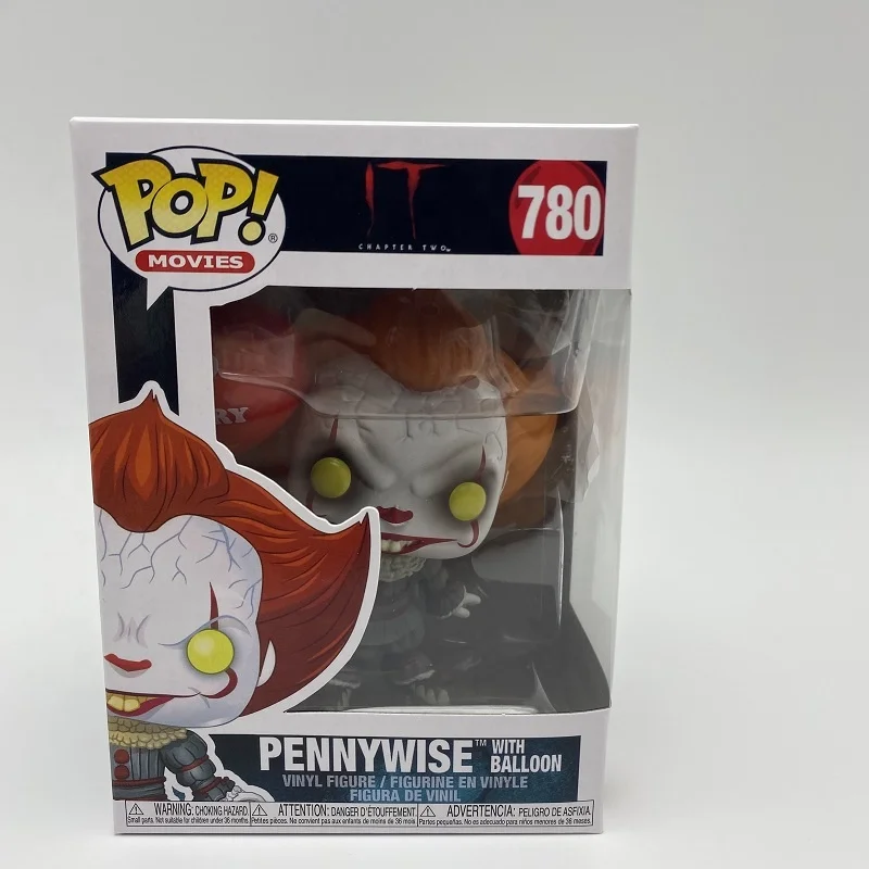 Funko Pop PENNYWISE IT с воздушным шаром p404 пластиковые поделки виниловая кукла Фигурки игрушки Коллекционная модель мультфильм подарок 780