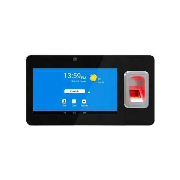 GPS/wifi/TCP/IP biometric reader Android fingerprint time attendance machine with camera and battery (60803095270)
