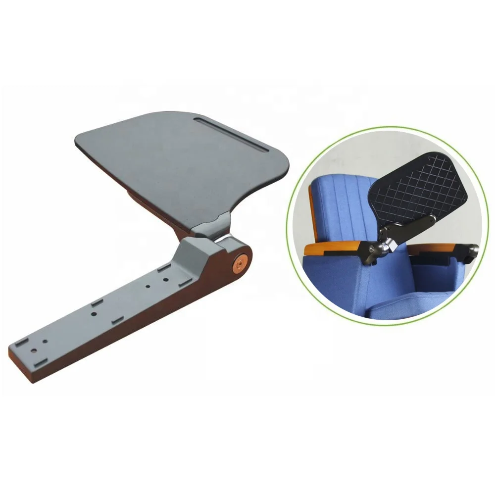Durable Auditorium Chair Parts Folding ABS Table For Auditorium Chair