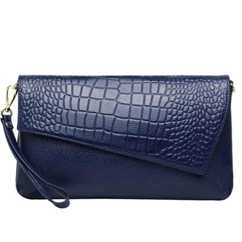 Wedding Evening Party Bags Genuine Leather Factory Directly Fashion Long Wallet Purse Large Capacity 2022 Clutch Bags For Women