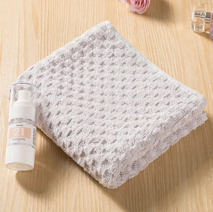 Bamboo Fiber Waffle Honeycomb Face Washing Towel